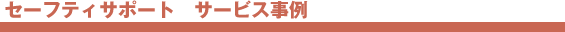 セーフティサポート サービス事例